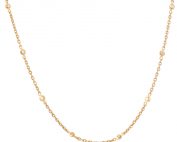 22ct Real Gold Chain with Polki Stones