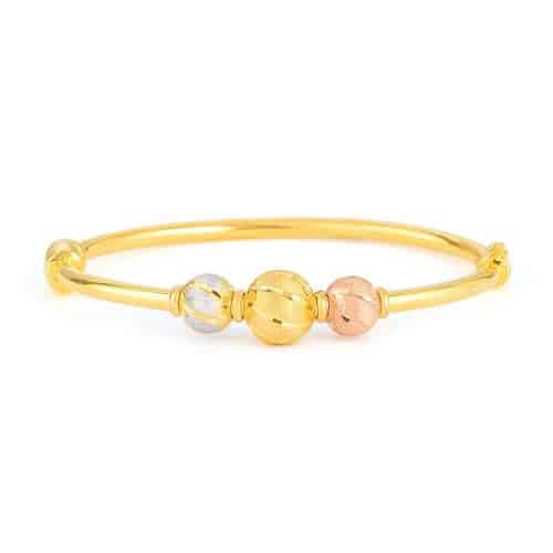 22 carat Gold Sparkle Bangle Bracelet