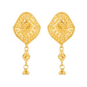 22ct Gold Filigree Earring