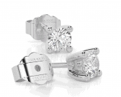 ICE CUBE – 18 carat white gold 0.20ct laboratory grown diamond single stone stud earrings