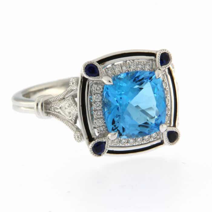blue topaz and blue sapphire